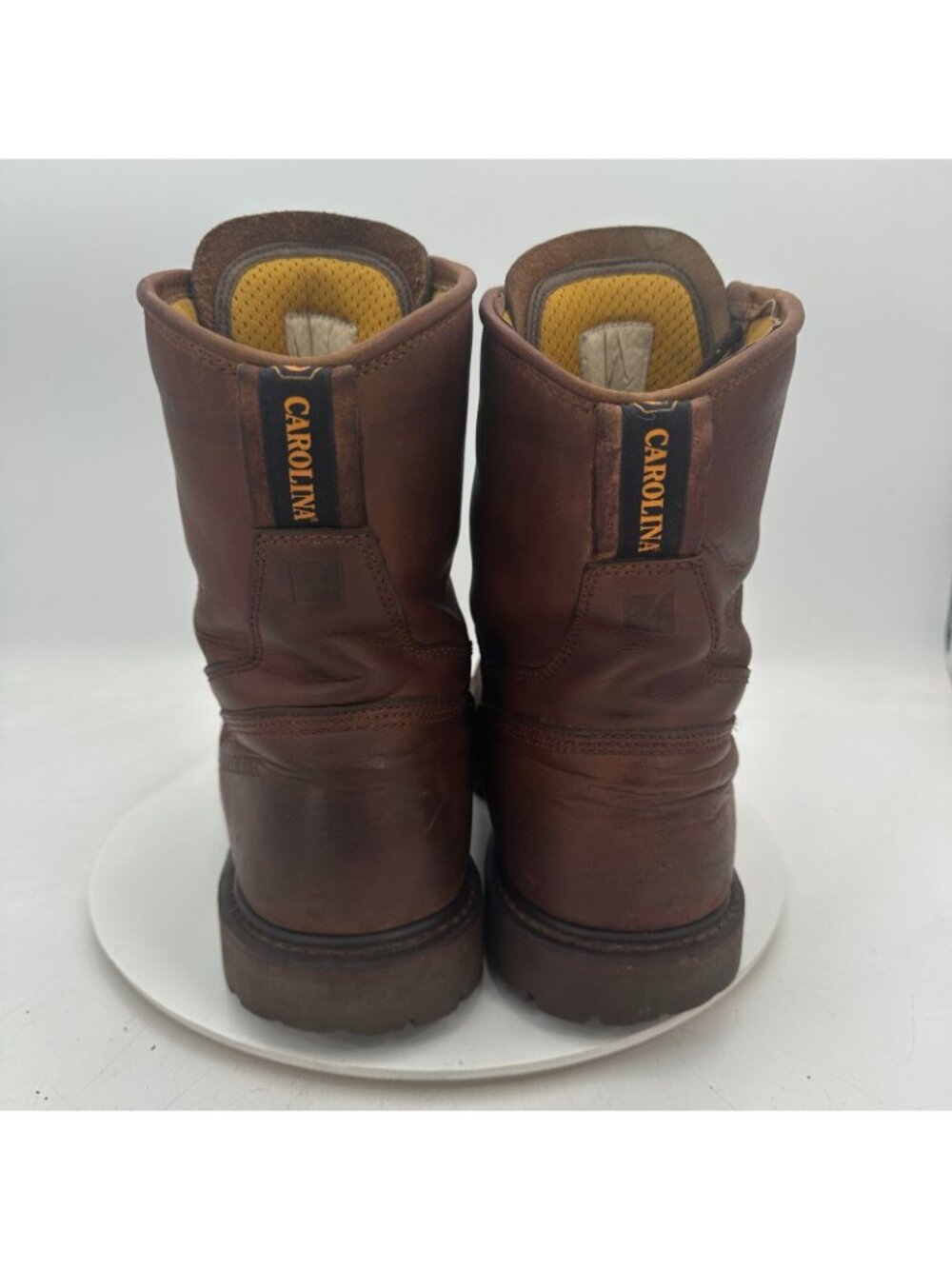 Carolina Men Size 13 Brown Leather 8" Soft Toe Waterproof Work Boot - Picture 5 of 11